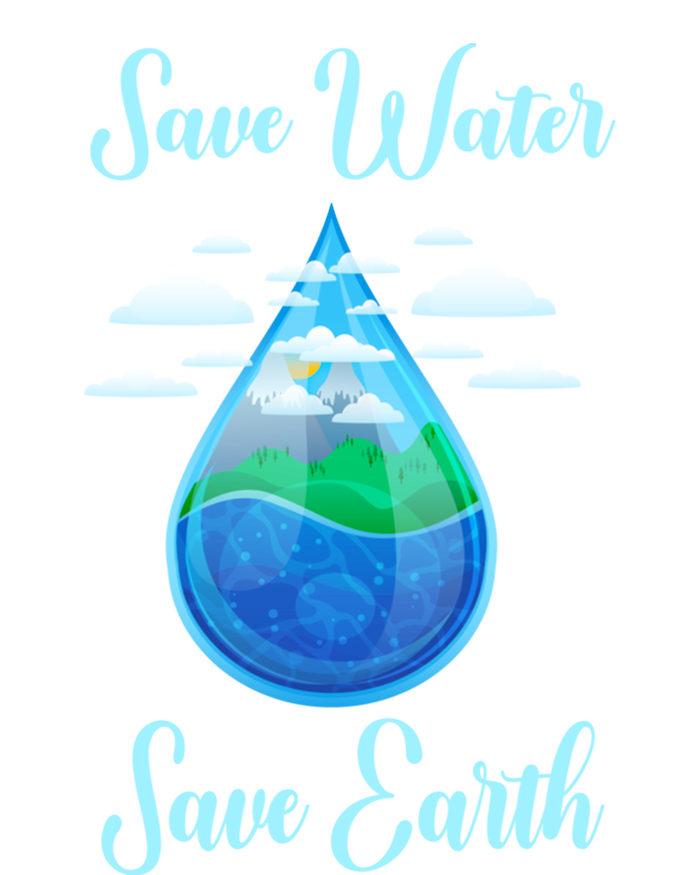 Save Water Save Life World Water Day Gift Ladies Long Sleeve Shirt