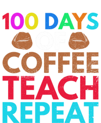 100 Days Of Coffee Teach Repeat 100 Days Of Coffee Gift Tie-Dye T-Shirt