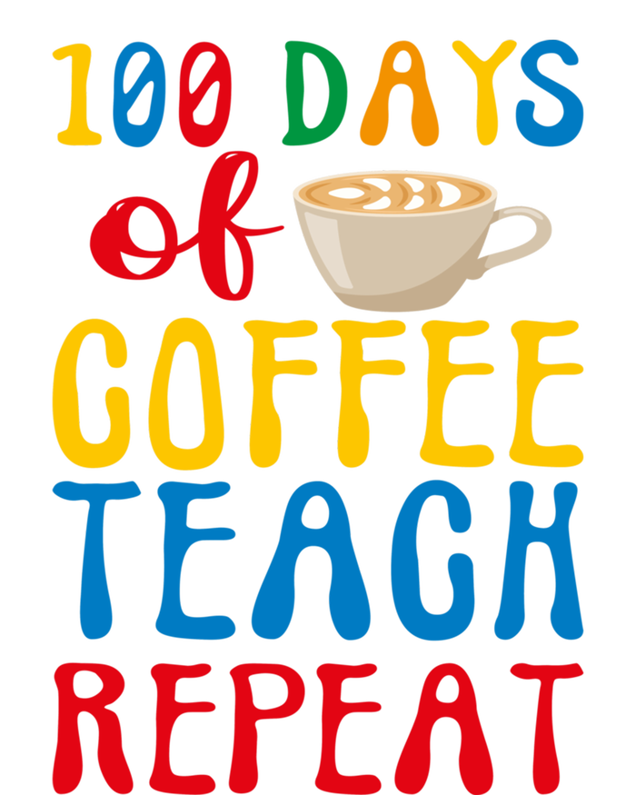 100 Days Of Coffee Teach Repeat 100 Days Of School Teachers Gift Mousepad