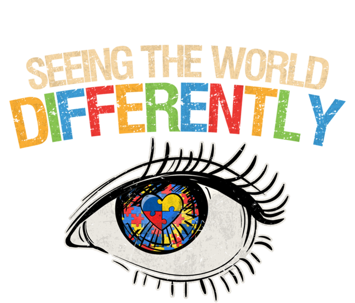 Seeing The World Differently Autism Awareness Gift Kids Tie-Dye T-Shirt