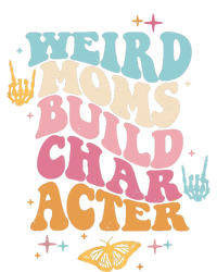 Groovy Weird Moms Build Character, Overstimulated Mom Ladies Long Sleeve Shirt