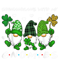 Shenanigans With My Gnomies St Patrick's Day Gnome Shamrock Women's Crop Top Tee