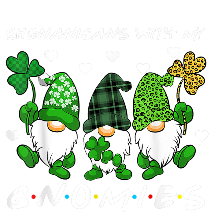 Shenanigans With My Gnomies St Patrick's Day Gnome Shamrock Women's Crop Top Tee