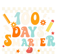 100 Days Smarter Groovy Retro Funny Happy 100 Days Of School Cute Gift T-Shirt