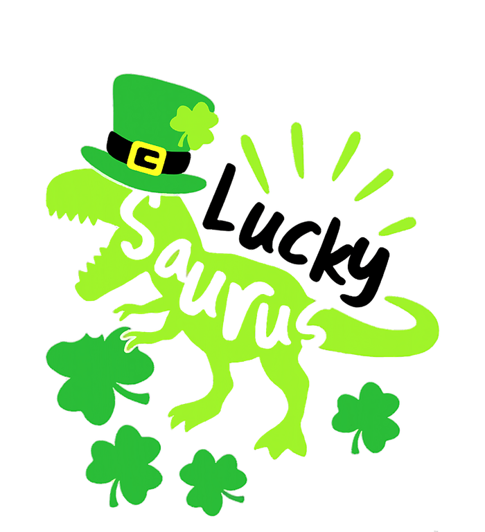 Lucky Saurus Irish T Rex Dinosaur Clover St.Patrick's Day Full Zip Hoodie