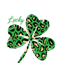 Lucky Shamrock Cheetah Pattern St Patricks Day Coaster