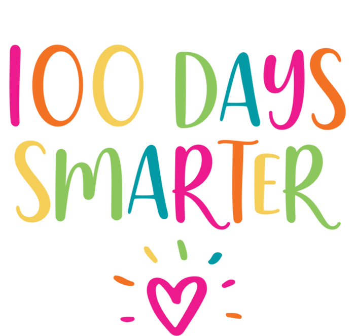 100 Days Smarter Teacher Student 100th Day Of School Gift Tall T-Shirt