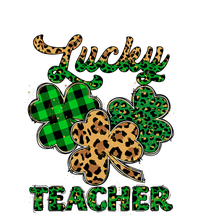 Lucky Teacher Leopard Shamrock Happy St Patricks Day Outfit Kids Long Sleeve Shirt