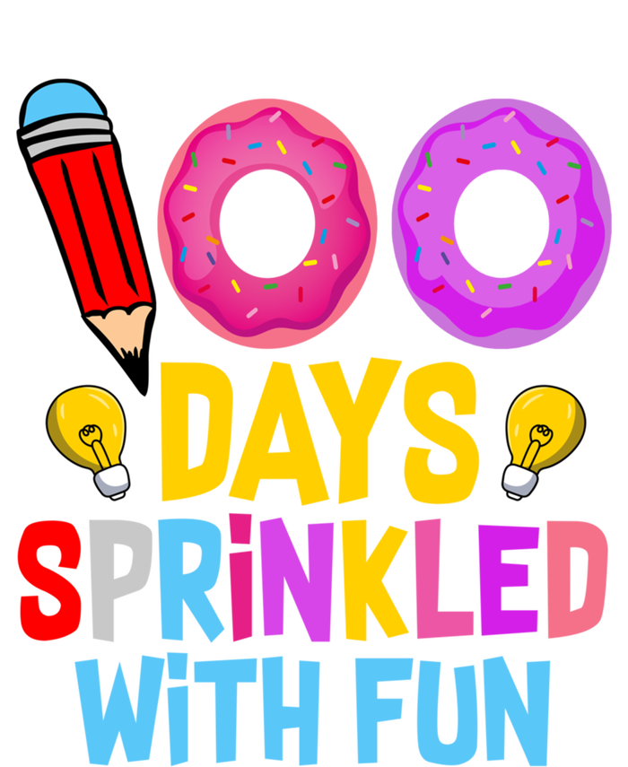 100 Days Sprinkled With Fun Cupcake 100th Day Teachers Meaningful Gift Women's Tri-Blend 3/4-Sleeve Raglan Shirt