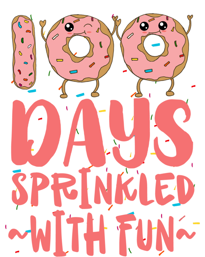 100 Days Sprinkled With Fun Donut 100th Day Of School Gift Women's Tri-Blend 3/4-Sleeve Raglan Shirt