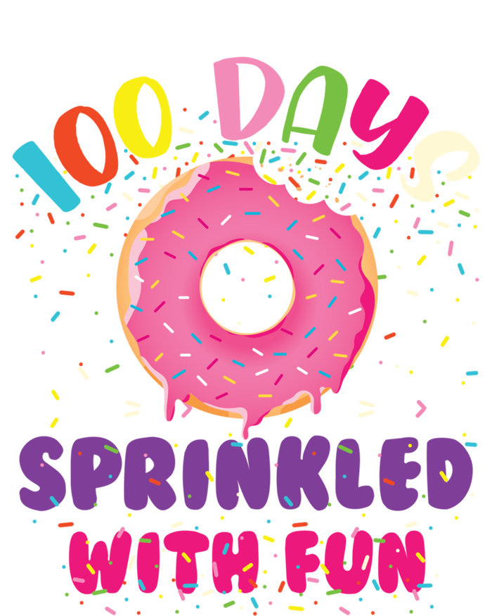 100 Days Sprinkled With Fun Donuts Happy 100th Day Of School Gift Valucap Bio-Washed Visor