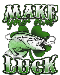 Make Your Own Luck Patrick's Day St Patty's Shamrock Fish Lucky Fishing Tie Dye Hoodie