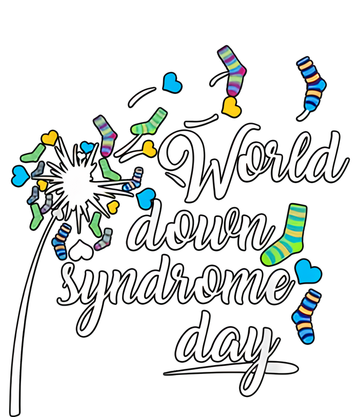 World Down Syndrome Day Extra Chromosome Dandelion Socks Down Syndrome Aluminum Water Bottle