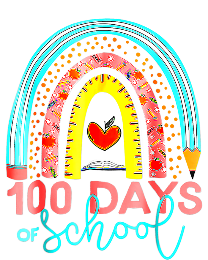 100th Day Of School Teacher 100 Days Smarter Rainbow Cool Gift Tank Top