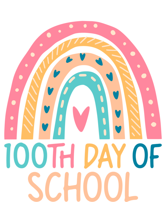 100th Day Of School Teacher College 100 Days Smarter Rainbow Cute Gift T-Shirt