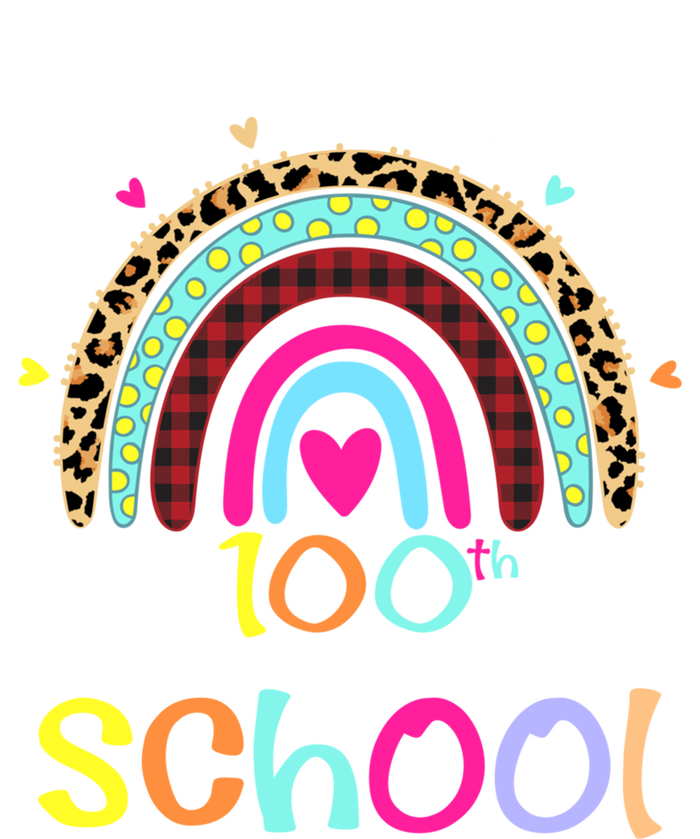 100th Day Of School Teacher Student 100 Days Smarter Rainbow Meaningful Gift Tall T-Shirt