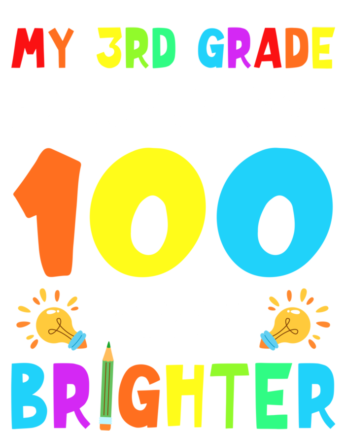 3rd Grade Students Are 100 Days Brighter 100th Day Of School Gift Stripe Pom Pom Beanie