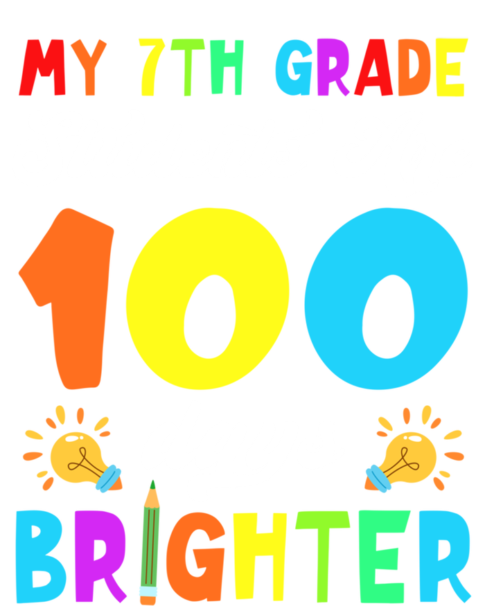 7th Grade Students Are 100 Days Brighter 100th Day Of School Gift Poster