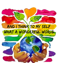 And I Think To My S What A Wonderful World Gift Valucap Bio-Washed Visor