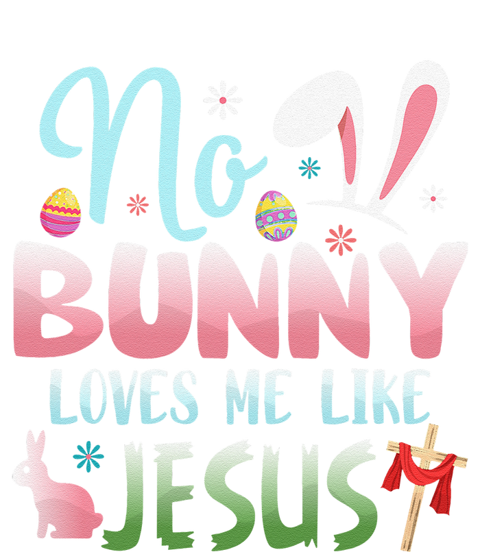 No Bunny Loves Me Like Jesus Easter Christian Religious Yupoong Adult 5-Panel Trucker Hat