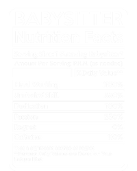 Babysitter Nutrition Facts Sitting Cool Gift Short Acrylic Beanie