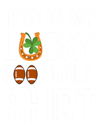 This Is My Lucky Football Gift Sport Game St Patrick's Day Gift Women's Tri-Blend 3/4-Sleeve Raglan Shirt