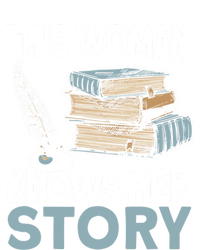 This Knows Her Story Meaningful Gift Literature Book Writer And Author Gift Women's V-Neck T-Shirt