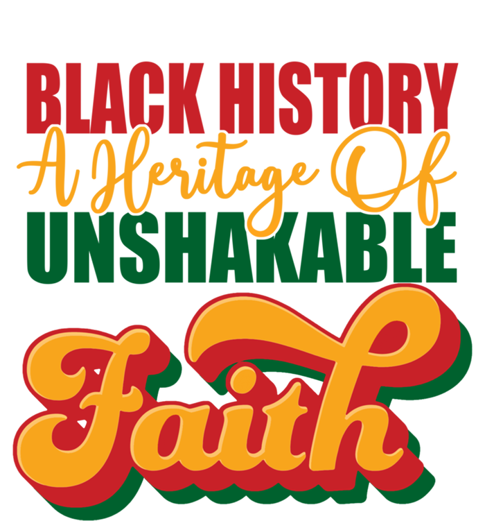 Unshakeable Faith Black History Month Blm Melanin Christian Funny Gift Kids Long Sleeve Shirt