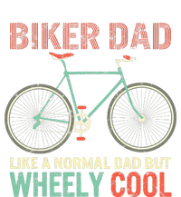 Vintage I'm Biker Dad Fathers Day Wheely Cooler Tie Dye Hoodie