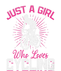 Racing Bike Girls Just A Girl Who Loves Cycling Cyclist Girl Stripe Pom Pom Beanie