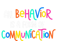 All Behavior Is A Form Of Communication SPED Teacher Autism Large Microfiber Waffle Golf Towel