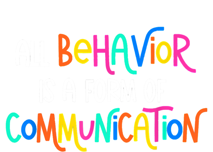 All Behavior Is A Form Of Communication SPED Teacher Autism Large Microfiber Waffle Golf Towel