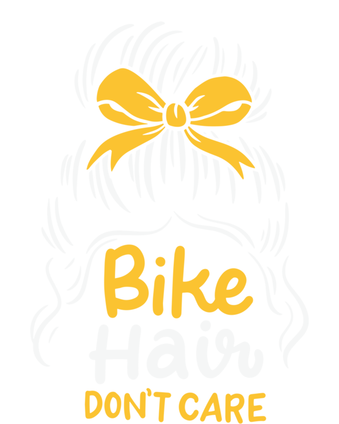 Bike Hair Don't Care Funny Motorcycle Biker Life Messy Plait Gift Softstyle Adult Sport Polo