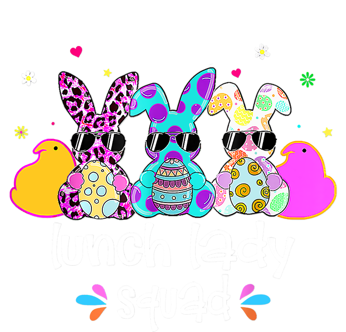 Cute Bunnies Lunch Lady Squad Bunny Happy Easter Premium Hoodie