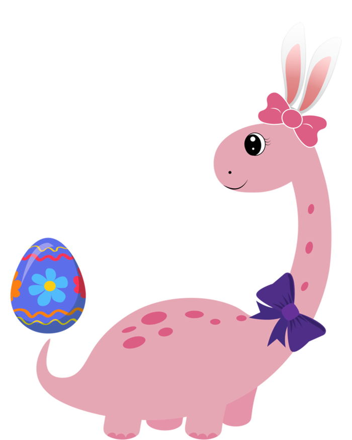 Brontosaurus Bunny Ears Egg Easter Day Dinosaur Dino Funny Gift Infant Baby Jersey Bodysuit