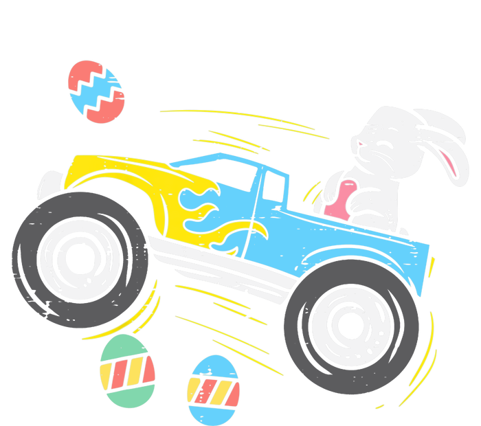 Easter Bunny Riding Monster Truck Cute Boy Women’s Perfect Tri Rocker Tank