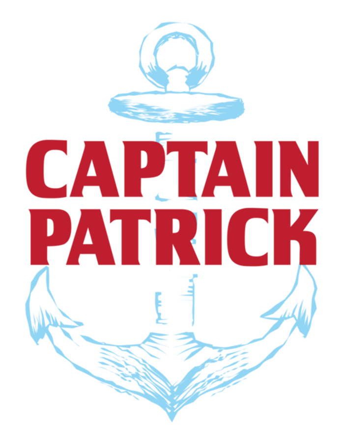 Captain Patrick Personalized Name Custom Nickname Boating Gift Striped Beanie with Solid Band