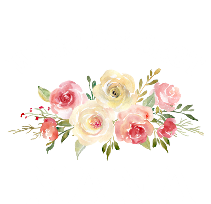 World's Best Nana Pink Watercolor Flower Bouquet Meaningful Gift Kids Long Sleeve Shirt