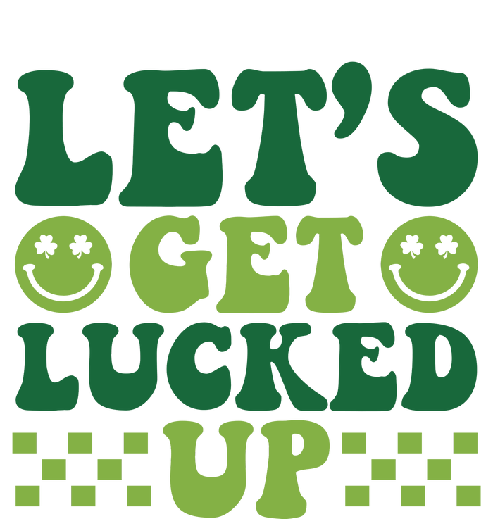 Retro St Patty's Day Lets Get Lucked Up Irish Shamrock St Patricks Day Softstyle Adult Sport Polo