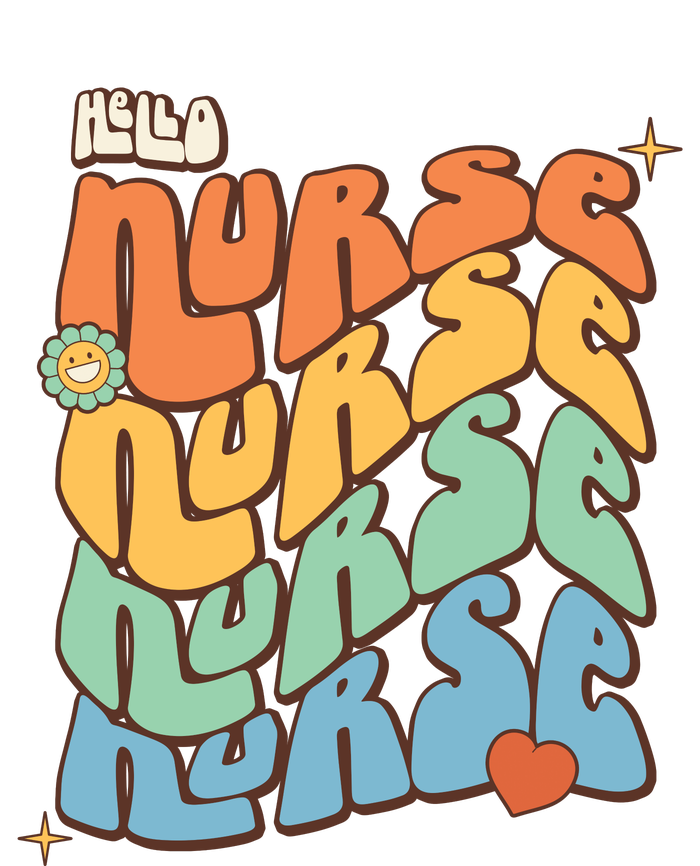 Retro Nurse Wavy Words Nursing School Tie-Dye T-Shirt