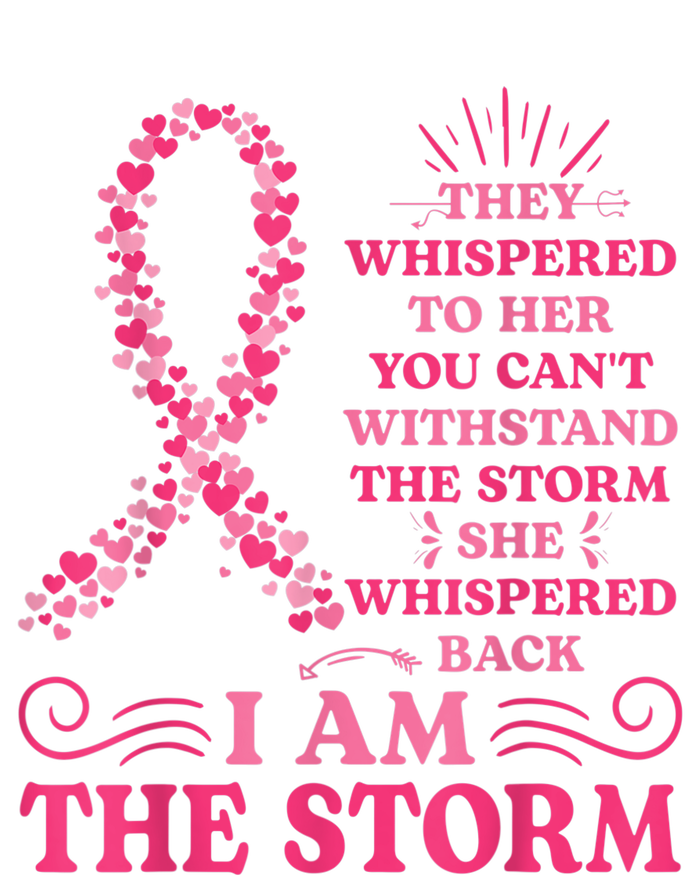 I'm The Storm Warrior Pink Ribbon Wo Breast Cancer Tie-Dye Long Sleeve Shirt