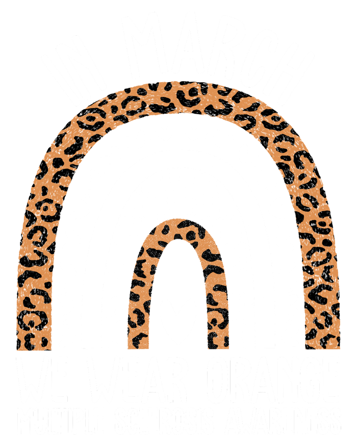 In March We Wear Orange Multiple Sclerosis Awareness Rainbow Long Sleeve Shirt