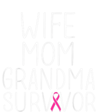 Wife Mom Grandma Survivor - Breast Cancer Shirt Gift Toddler Hoodie