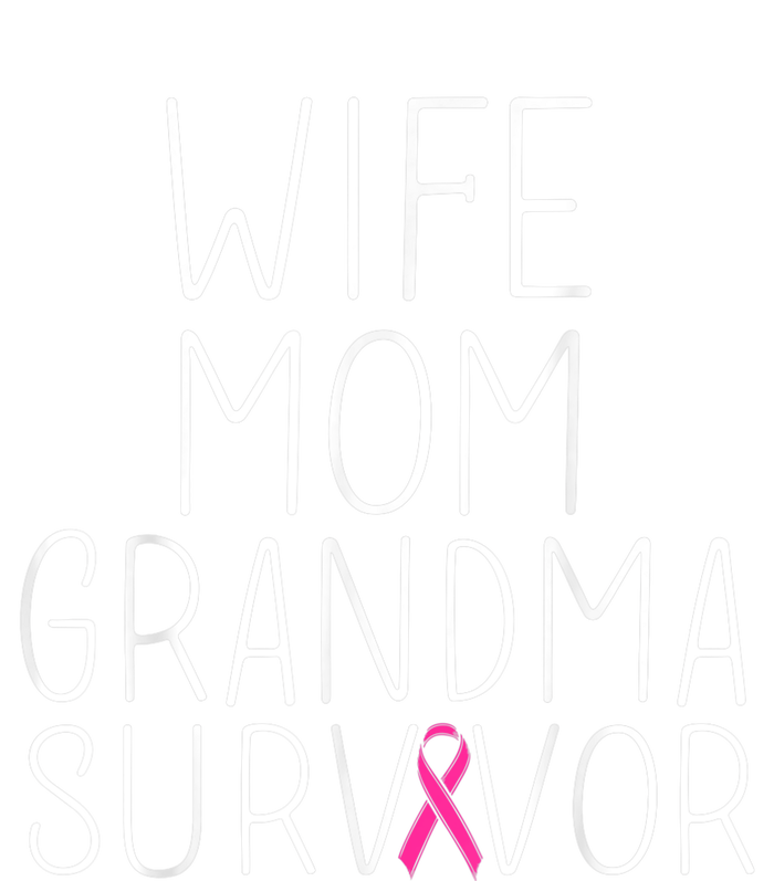 Wife Mom Grandma Survivor - Breast Cancer Shirt Gift Toddler Hoodie