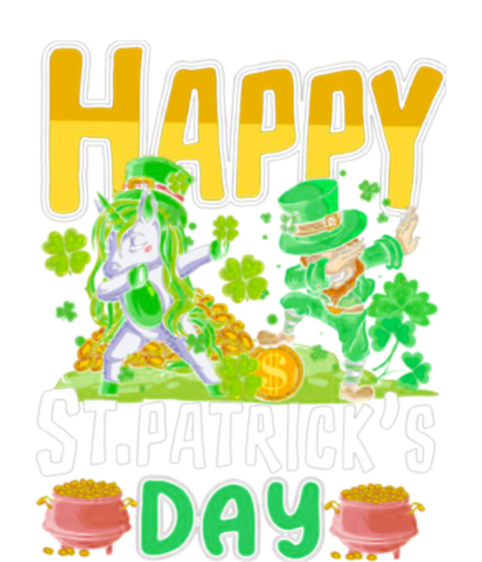 Happy St Patrick’s Day Unicorn Dab Women's Perfect Tri Rocker Tank