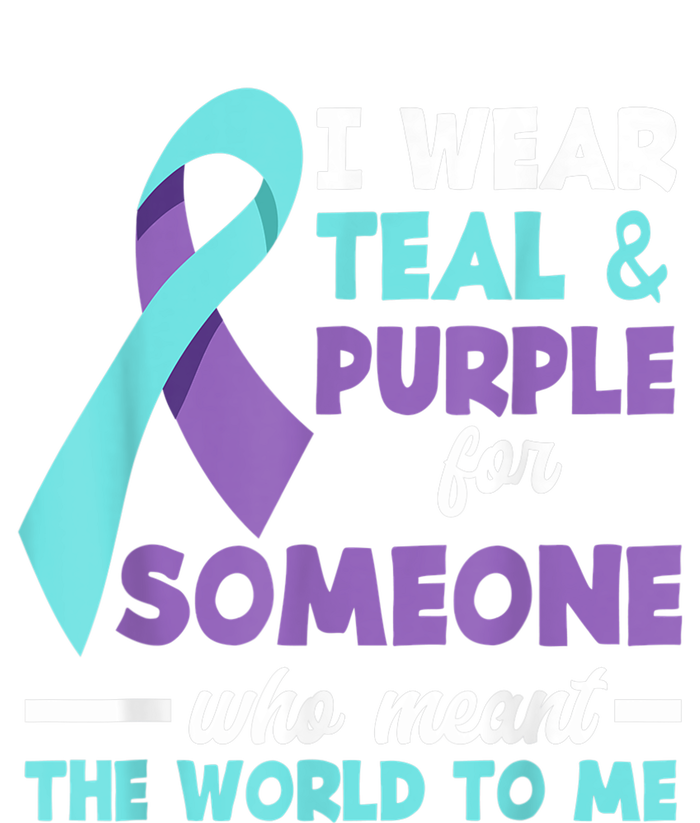 I Wear Teal & Purple For Someone I Love Suicide Prevention 16 in Basic Backpack