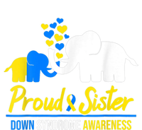 Proud Sister World Down Syndrome Awareness  Day Elephant T21 Short Acrylic Beanie