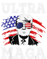 Distressed Ultra Maga Trump USA Flag T-Shirt