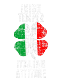 Irish Temper Italian Attitude St. Patricks Shamrock Performance Long Sleeve Polo