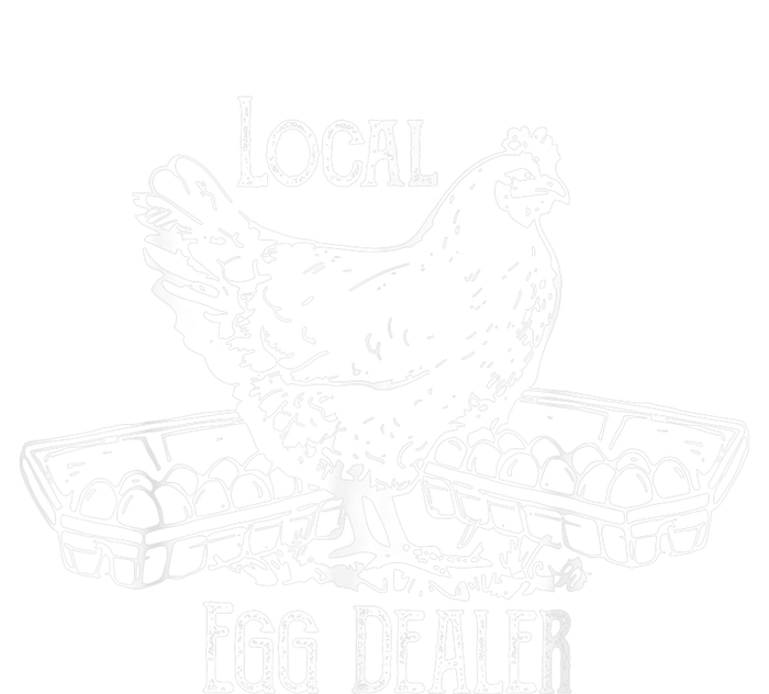 Local Egg Dealer Funny Bleached Chicken Lover Farm Farmer City Backpack